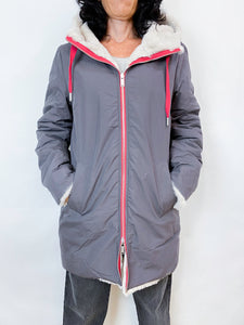 RINO E PELLE | Parka double face Grigio/beige