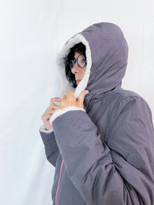 RINO E PELLE | Parka double face Grigio/beige