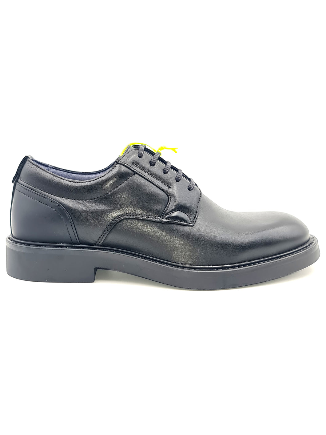 AMBITIUS PINKA Derby Shoe in pelle nera L42