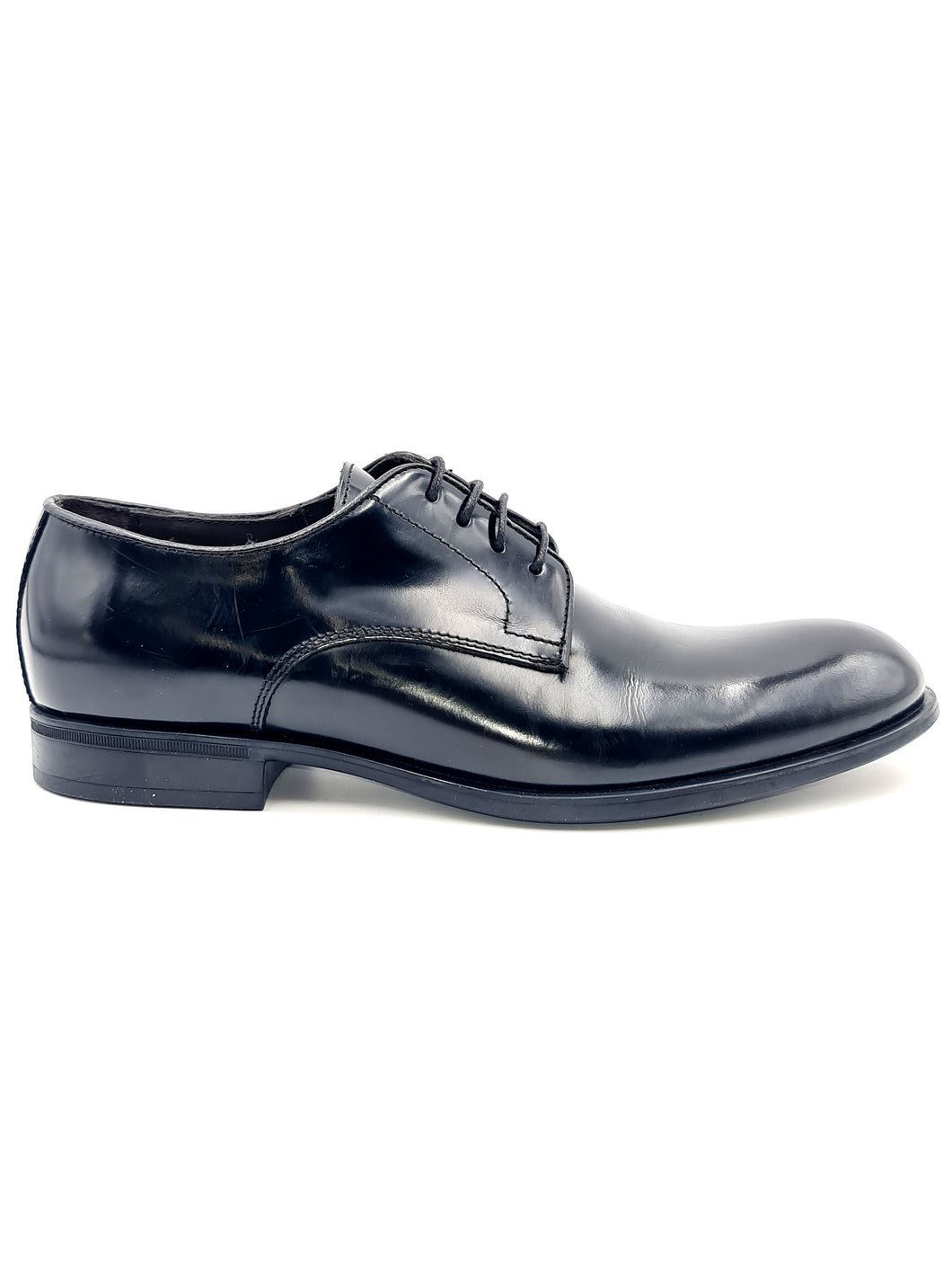 EXTON Scarpa Derby Uomo Abrasivato Nero S24