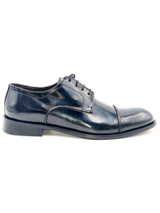 EXTON Scarpa Derby Uomo Abrasivato Blu S20